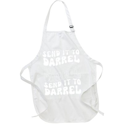 Wo Funny Trendy Drama Send It To Darrell Meme V-Neck Apron