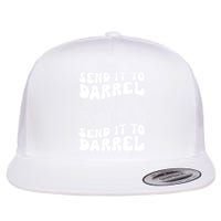 Wo Funny Trendy Drama Send It To Darrell Meme V-Neck Flatbill Hat