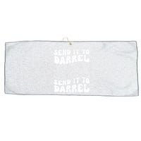 Wo Funny Trendy Drama Send It To Darrell Meme V-Neck Large Microfiber Waffle Golf Towel