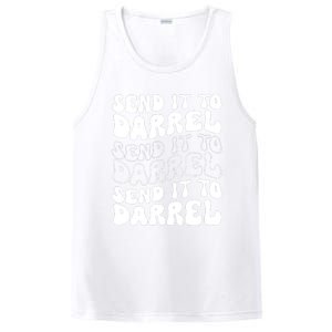 Wo Funny Trendy Drama Send It To Darrell Meme V-Neck PosiCharge Competitor Tank