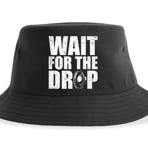 Wait For The Drop I Dubstep Bass Subwoofer Dance Music Sustainable Bucket Hat