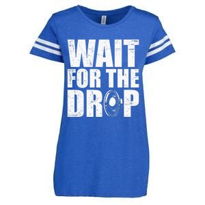 Wait For The Drop I Dubstep Bass Subwoofer Dance Music Enza Ladies Jersey Football T-Shirt