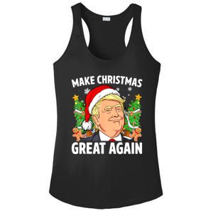 Women Funny Trump 2024 Make Christmas Great Again Gift Ladies PosiCharge Competitor Racerback Tank