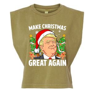 Women Funny Trump 2024 Make Christmas Great Again Gift Garment-Dyed Women's Muscle Tee