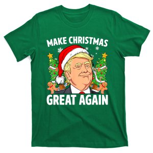 Women Funny Trump 2024 Make Christmas Great Again Gift T-Shirt