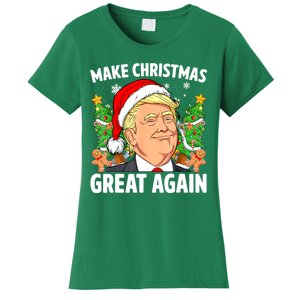 Women Funny Trump 2024 Make Christmas Great Again Gift Women's T-Shirt