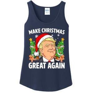 Women Funny Trump 2024 Make Christmas Great Again Gift Ladies Essential Tank