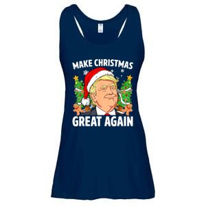 Women Funny Trump 2024 Make Christmas Great Again Gift Ladies Essential Flowy Tank