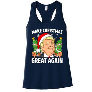 Women Funny Trump 2024 Make Christmas Great Again Gift Women's Racerback Tank