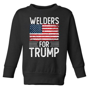 Welders For Trump 2024 Shirts President Election 2024 Toddler Sweatshirt