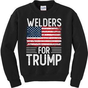 Welders For Trump 2024 Shirts President Election 2024 Kids Sweatshirt