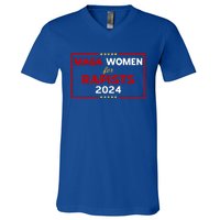 WalzS For Trump Maga Women For Rapists 2024 V-Neck T-Shirt