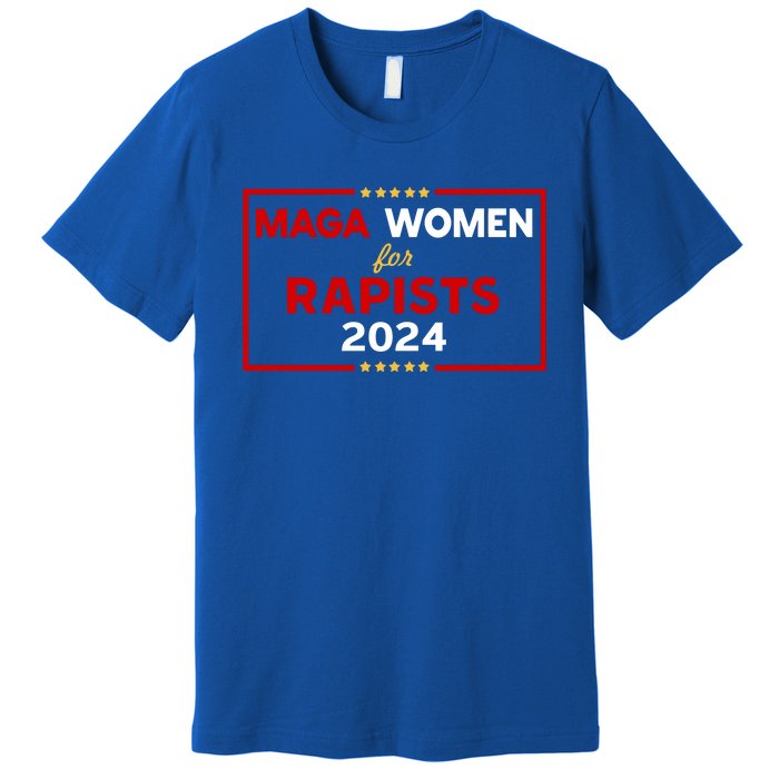 WalzS For Trump Maga Women For Rapists 2024 Premium T-Shirt