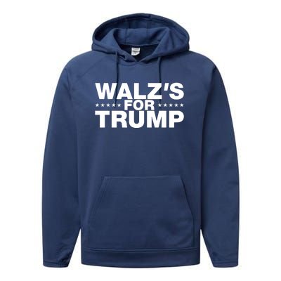 WalzS For Trump Performance Fleece Hoodie