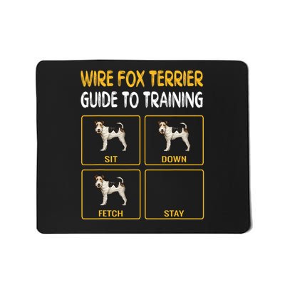 Wire Fox Terrier Guide To Training Dog Obedience Mousepad