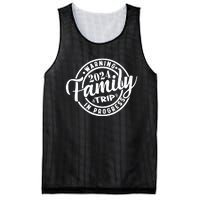 Warning Family Trip In Progress 2024 Family Trip Matching Mesh Reversible Basketball Jersey Tank