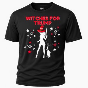 Witches For Trump Funny Trump Halloween Premium Cooling Performance Crew T-Shirt