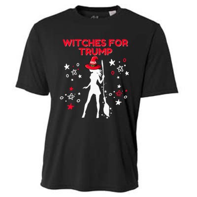 Witches For Trump Funny Trump Halloween Premium Cooling Performance Crew T-Shirt