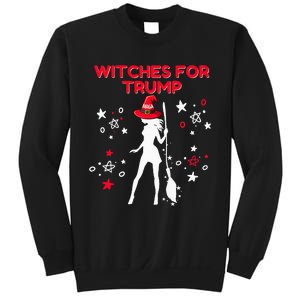 Witches For Trump Funny Trump Halloween Premium Sweatshirt