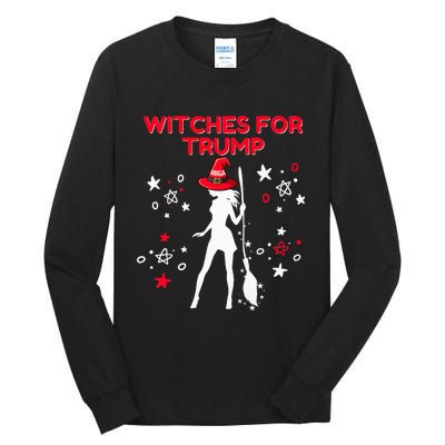 Witches For Trump Funny Trump Halloween Premium Tall Long Sleeve T-Shirt