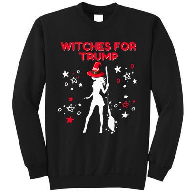 Witches For Trump Funny Trump Halloween Premium Tall Sweatshirt