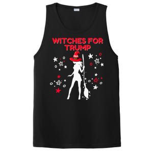 Witches For Trump Funny Trump Halloween Premium PosiCharge Competitor Tank