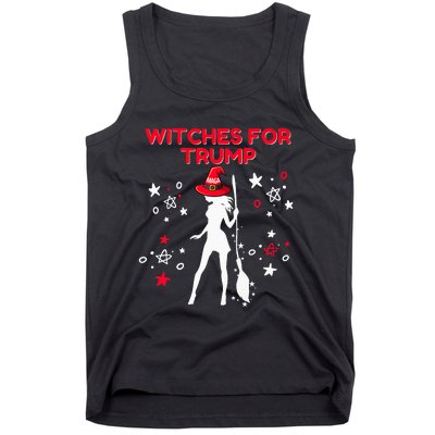 Witches For Trump Funny Trump Halloween Premium Tank Top