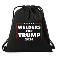 Welders For Trump 2024 Drawstring Bag
