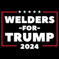 Welders For Trump 2024 Drawstring Bag