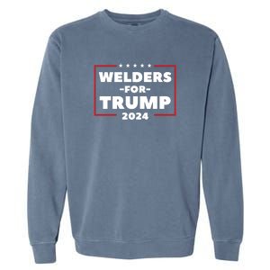 Welders For Trump 2024 Garment-Dyed Sweatshirt