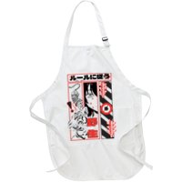 Wild, Follow The Rules Japanese Text With Tiger And Anime Girl Apron