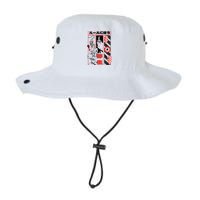 Wild, Follow The Rules Japanese Text With Tiger And Anime Girl Bucket Hat