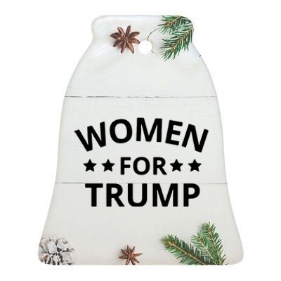 Women For Trump Ceramic Bell Ornament