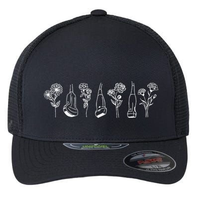 Women Floral Ultrasound Tech Sonographer Sono Tech Grad Flexfit Unipanel Trucker Cap