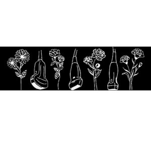 Women Floral Ultrasound Tech Sonographer Sono Tech Grad Bumper Sticker