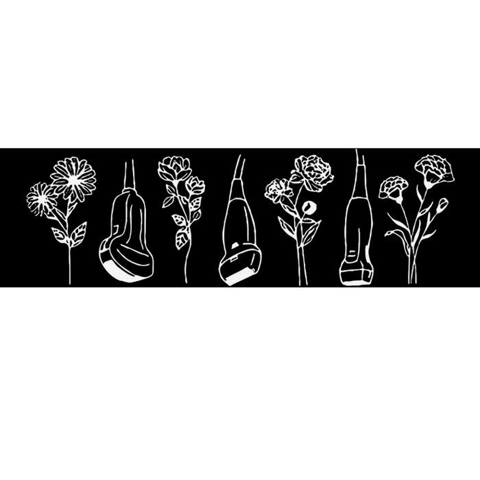 Women Floral Ultrasound Tech Sonographer Sono Tech Grad Bumper Sticker