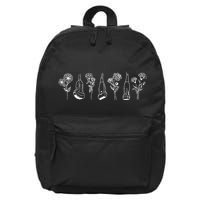 Women Floral Ultrasound Tech Sonographer Sono Tech Grad 16 in Basic Backpack