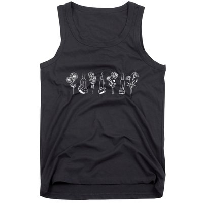 Women Floral Ultrasound Tech Sonographer Sono Tech Grad Tank Top