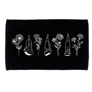 Women Floral Ultrasound Tech Sonographer Sono Tech Grad Microfiber Hand Towel