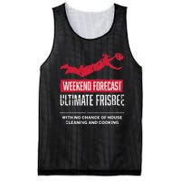 Weekend Forecast Ultimate Frisbee Player Gift Frisbee Mesh Reversible Basketball Jersey Tank