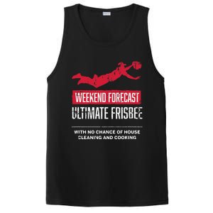 Weekend Forecast Ultimate Frisbee Player Gift Frisbee PosiCharge Competitor Tank