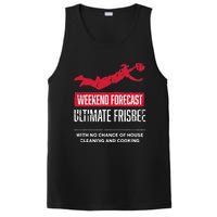 Weekend Forecast Ultimate Frisbee Player Gift Frisbee PosiCharge Competitor Tank