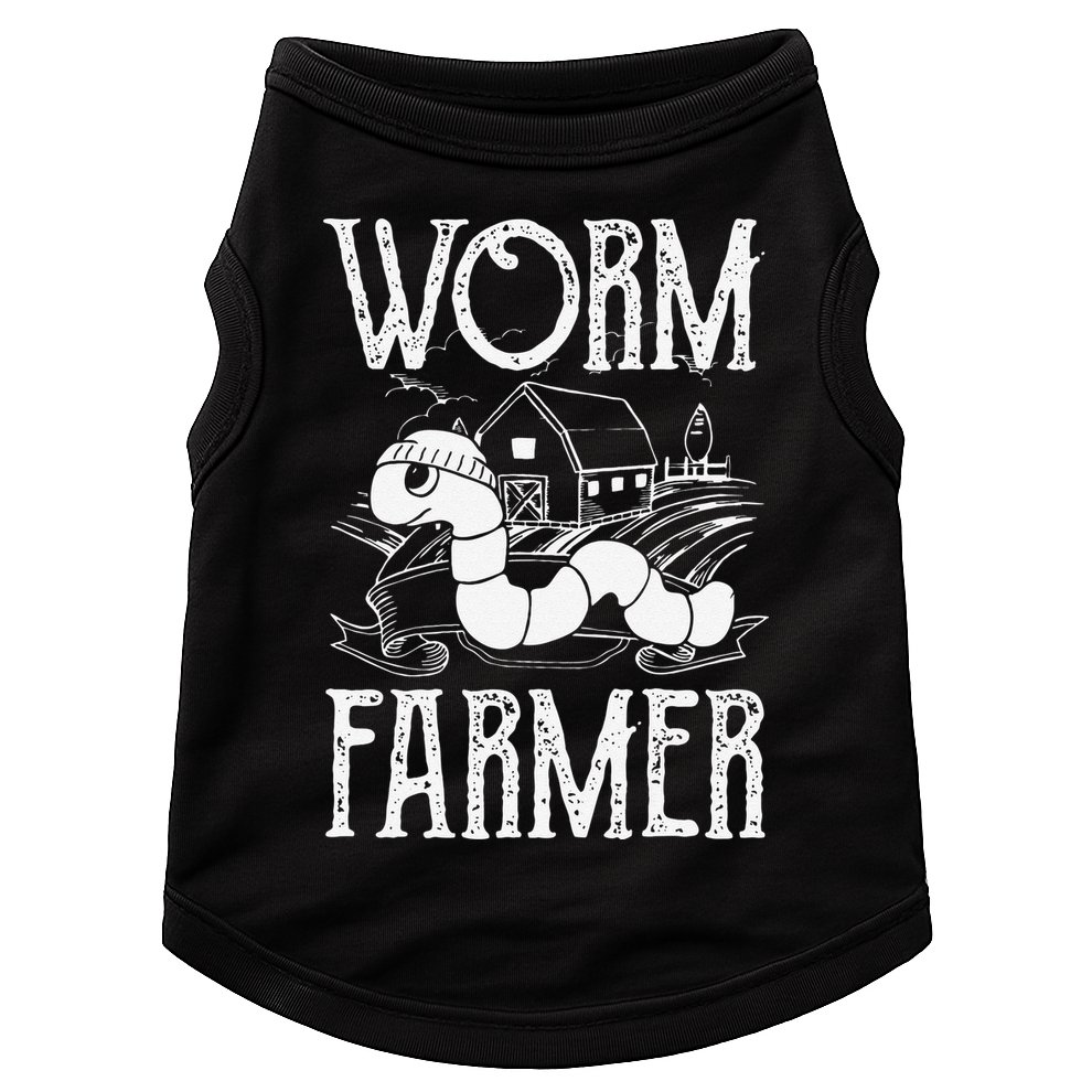 Worm Farmer Vermiculture Gardening funny Farming Doggie Tank