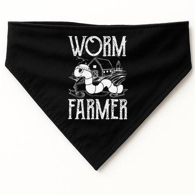Worm Farmer Vermiculture Gardening funny Farming USA-Made Doggie Bandana