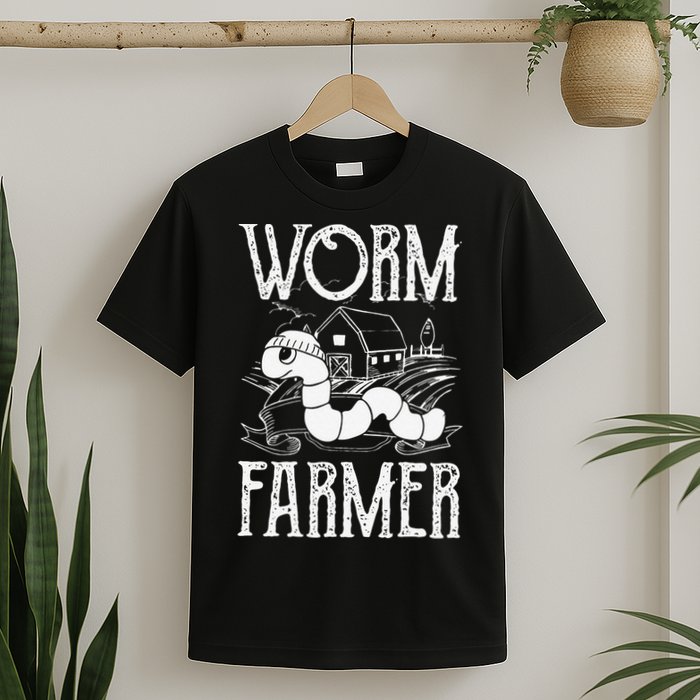Worm Farmer Vermiculture Gardening funny Farming T-Shirt