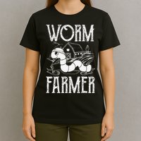 Worm Farmer Vermiculture Gardening funny Farming T-Shirt