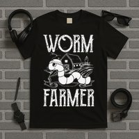 Worm Farmer Vermiculture Gardening funny Farming T-Shirt