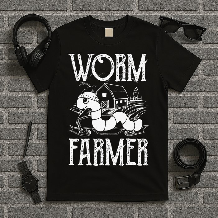 Worm Farmer Vermiculture Gardening funny Farming T-Shirt