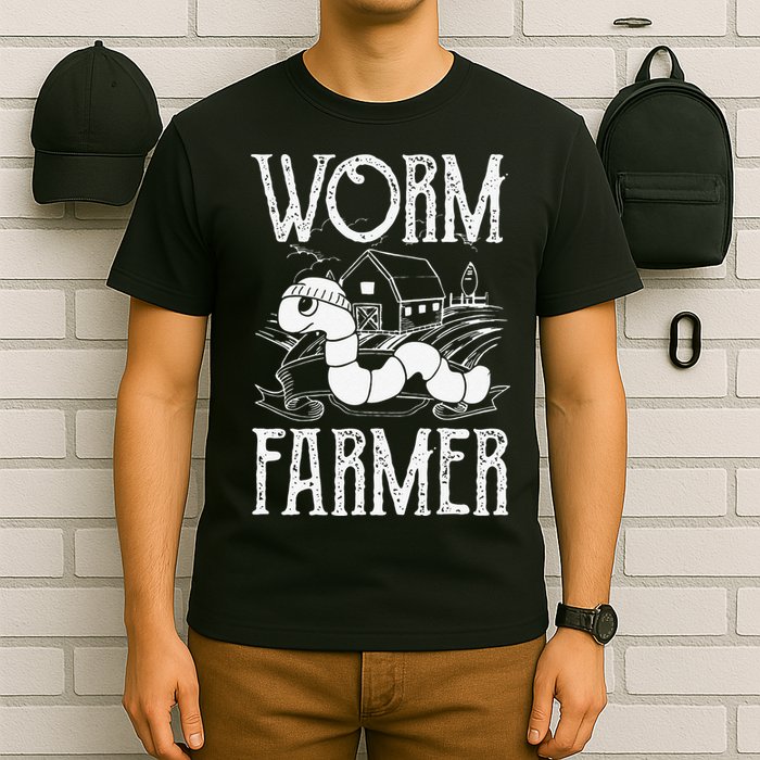 Worm Farmer Vermiculture Gardening funny Farming T-Shirt
