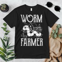 Worm Farmer Vermiculture Gardening funny Farming Premium T-Shirt